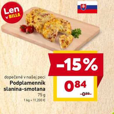 Podplamenník slanina-smotana 75g