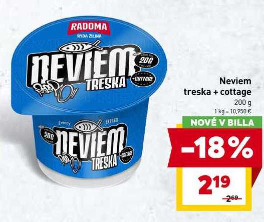 Neviem treska + cottage 200 g 