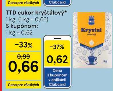 TTD cukor kryštálový 1 kg