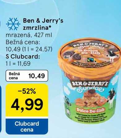 Ben & Jerry's zmrzlina mrazená, 427 ml 