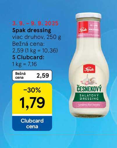 Spak dressing viac druhov, 250 g