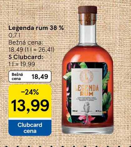 Legenda rum 38% 0.7l