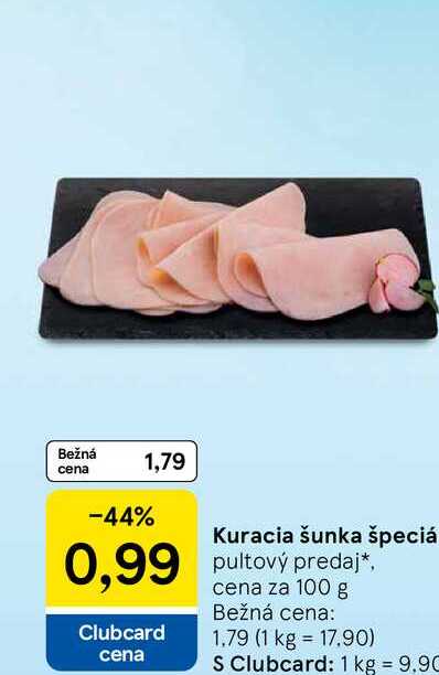 Kuracia šunka špeciál 100 g 