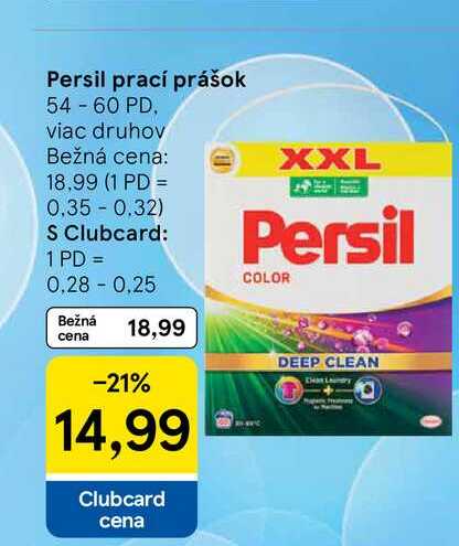 Persil prací prášok 54-60 PD, viac druhov