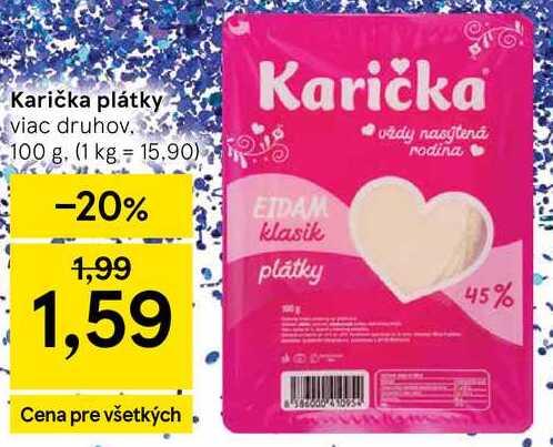 Karička plátky, 100 g