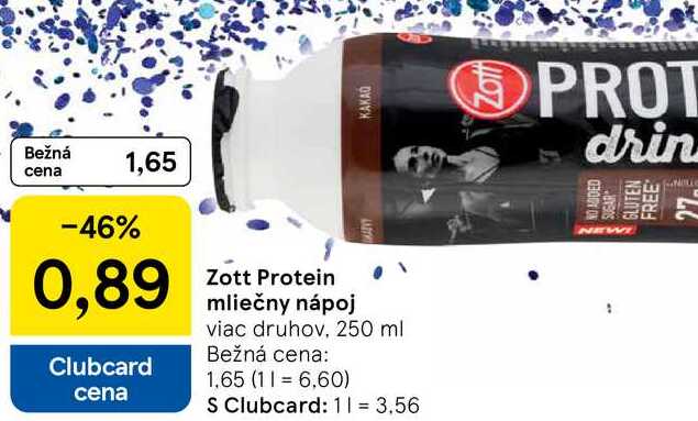 Zott Protein mliečny nápoj, 250 ml