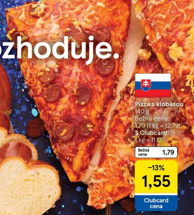 Pizza s klobásou, 140 g