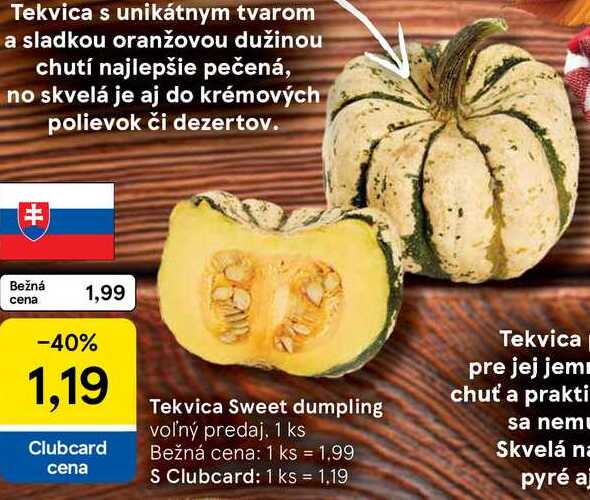 Tekvica Sweet dumpling, 1 ks