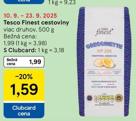 Tesco Finest cestoviny, 500 g 
