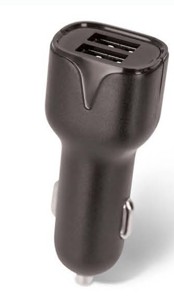 Adaptér do auta Maxlife MXCC-01 2xUSB BLK