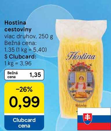 Hostina cestoviny, 250 g 
