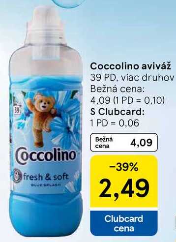 Coccolino aviváž, 39 PD