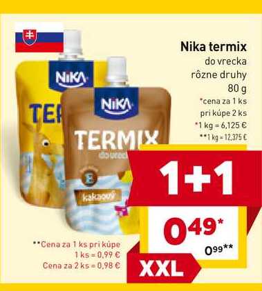 Nika termix do vrecka rôzne druhy 80 g