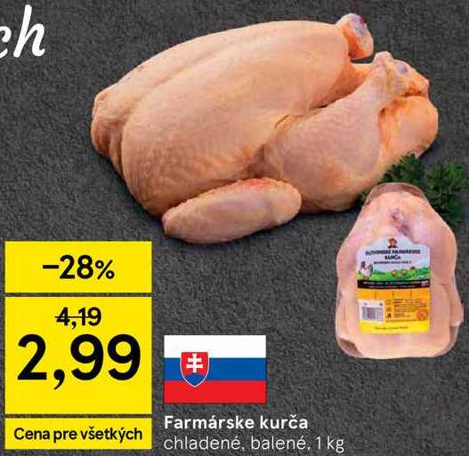 Farmárske kurča, 1 kg 