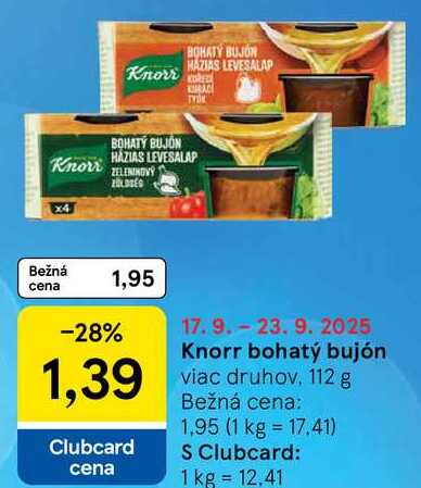 Knorr bohatý bujón, 112 g 