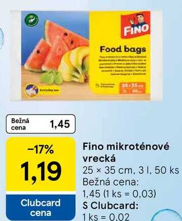 Fino mikroténové vrecká, 50 ks 