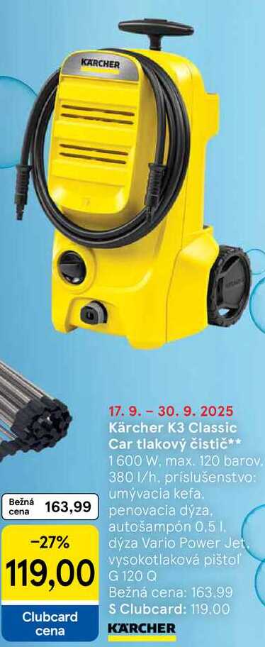 Kärcher K3 Classic Car tlakový čistič