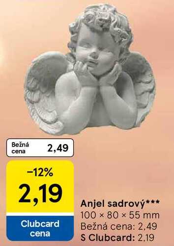 Anjel sadrový