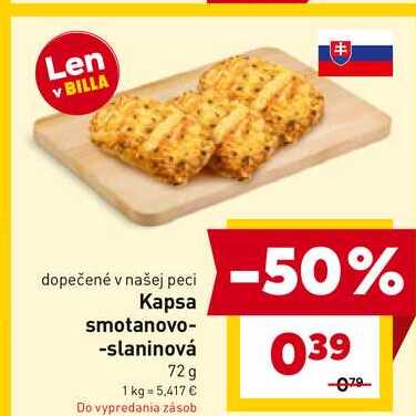 Kapsa smotanovo-slaninová 72 g 