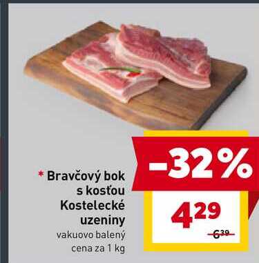 Bravčový bok s kosťou 1 kg