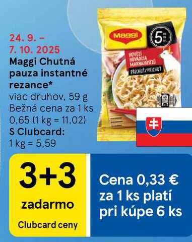 Maggi Chutná pauza instantné rezance, 59 g 