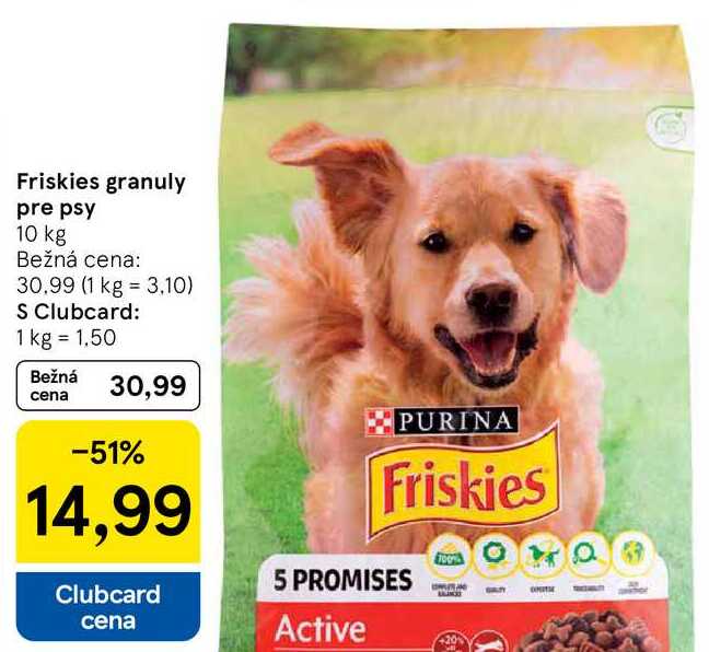 Friskies granuly pre psy, 10 kg 