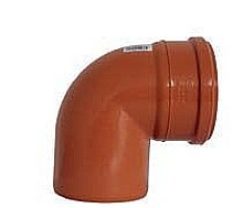 Koleno PVC KG koleno s hrdlom a tesnením.