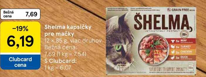 Shelma kapsičky pre mačky, 12x 85 g