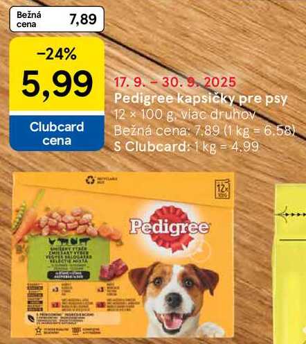 Pedigree kapsičky pre psy, 12x 100 g