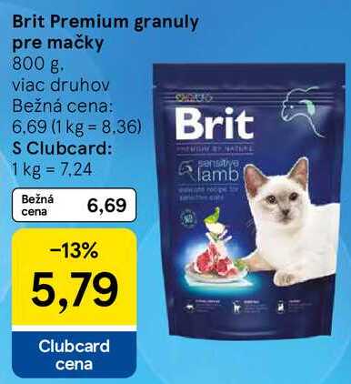 Brit Premium granuly pre mačky, 800 g