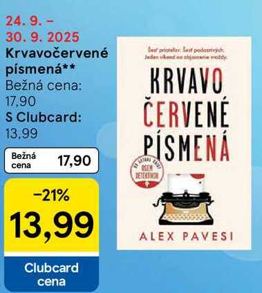 Krvavočervené písmená