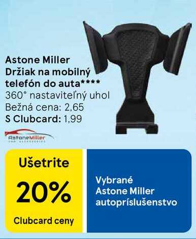 Astone Miller Držiak na mobilný telefón do auta