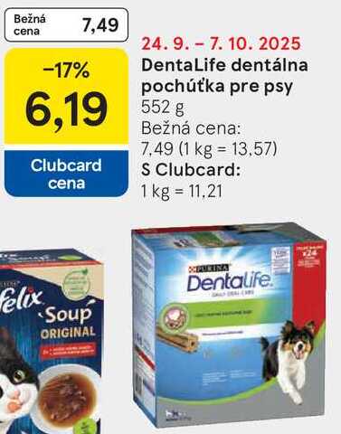 DentaLife dentálna pochúťka pre psy, 552 g