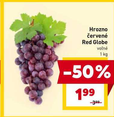 Hrozno červené Red Globe voľné 1 kg 