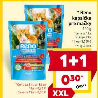 Reno kapsička pre mačky 100 g 