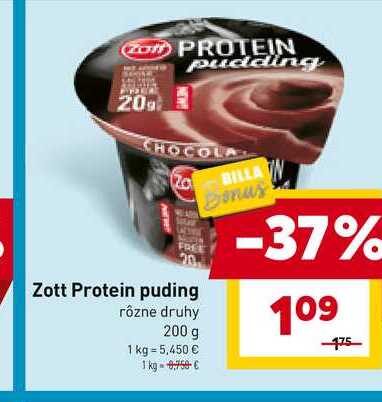 Zott Protein puding rôzne druhy 200 g 