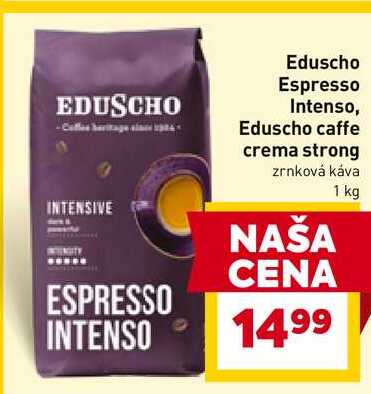 Eduscho caffe crema strong zrnková káva 1 kg 