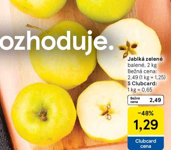 Jablká zelené, 2 kg 