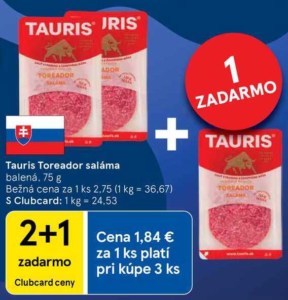 Tauris Toreador saláma, 75 g 