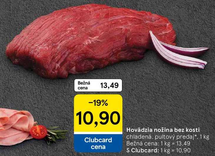 Hovädzia nožina bez kosti, 1 kg