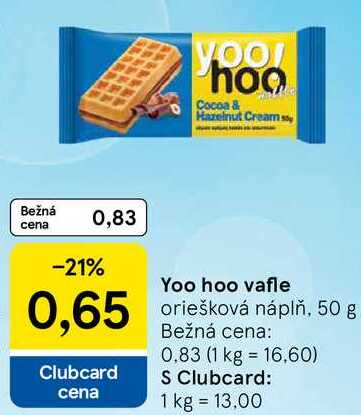 Yoo hoo vafle, 50 g 