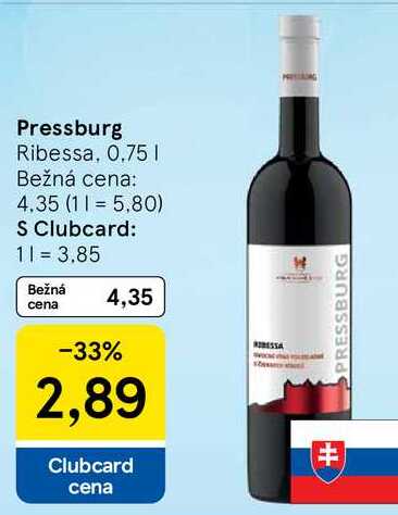 Pressburg, 0,75 l