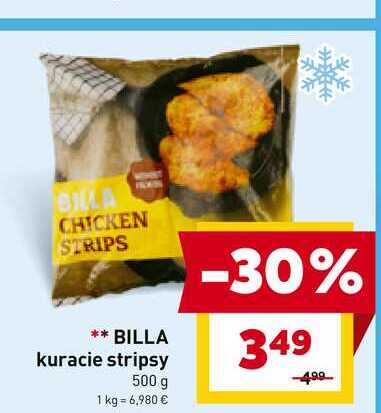 BILLA kuracie stripsy 500 g
