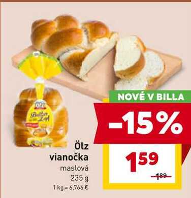 Ölz vianočka maslová 235 g