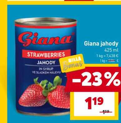 Giana jahody 425 ml 