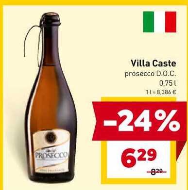 Villa Caste prosecco D.O.C. 0,75l