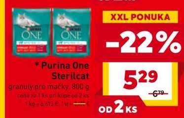 Purina One Sterilcat granuly pre mačky 800 g 