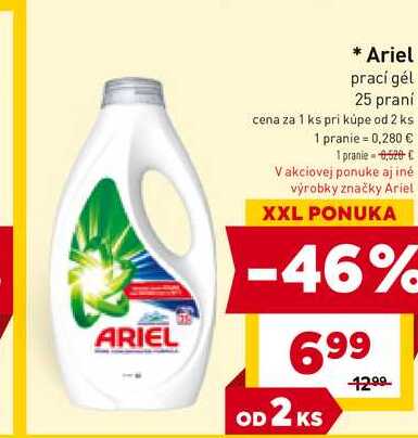 Ariel prací gél 25 praní 