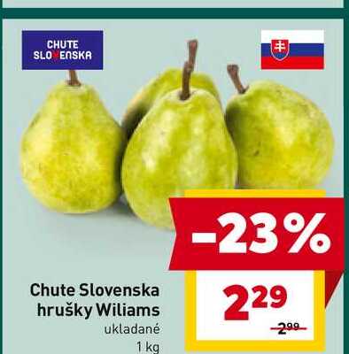 Hrušky Wiliams ukladané 1 kg 