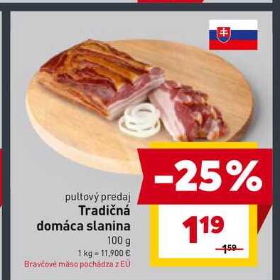 Tradičná domáca slanina 100 g